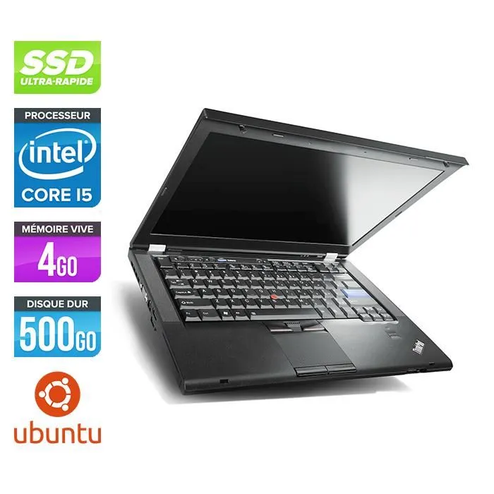 Pc portable Lenovo T420 - i5 - 4Go - SSD 500Go - Linux Reconditionné - 229,00 € Pc portable Lenovo T420 - i5 - 4Go - SSD 500Go - Linux Reconditionné Lenovo reconditionné disponible sur Cdiscount Seconde Vie