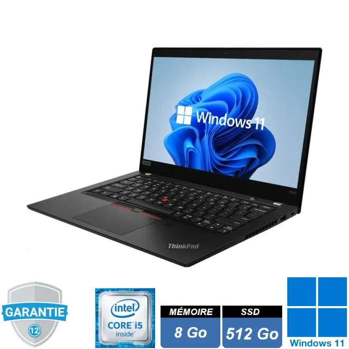 PC portable - LENOVO - Thinkpad - X390 - 13 3 FHD - i5-8265U - RAM 8 Go - SSD 512Go - Win 11 Pro Reconditionné Lenovo reconditionné disponible sur Cdiscount Seconde Vie