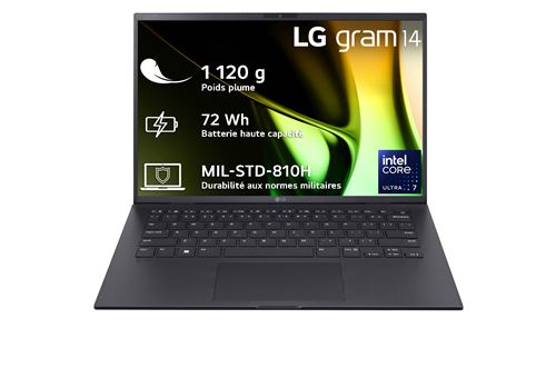 PC portable LG Gram 14Z90S-G.AD78F 14" Intel® Core™ Ultra 7 32 Go RAM 1 To SSD Noir État correct - 1196,99 € PC portable LG Gram 14Z90S-G.AD78F 14" Intel® Core™ Ultra 7 32 Go RAM 1 To SSD Noir État correct LG reconditionné disponible sur Fnac