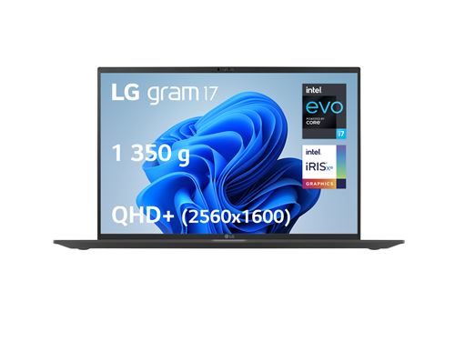 PC Portable LG Gram 17Z90R-AD78F 17" Intel Evo Core i7 32 Go RAM 1 To SSD Noir État correct LG reconditionné disponible sur Fnac
