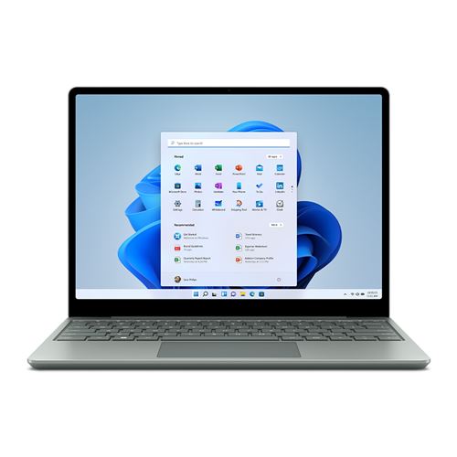 PC Portable Microsoft Surface Laptop Go 2 12.4" Ecran tactile Intel Core i5 8 Go RAM 128 Go SSD Vert Sauge État correct Microsoft reconditionné disponible sur Fnac