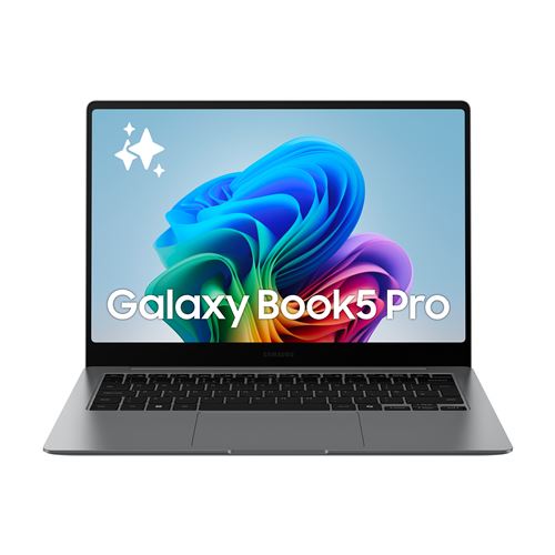 PC portable Samsung Galaxy Book 5 Pro 14" AMOLED WQXGA 120 Hz Ecran tactile Copilot+ PC Intel® Core™ Ultra AI 5 16 Go RAM 512 Go SSD Gris Anthracite État correct Samsung reconditionné disponible sur Fnac