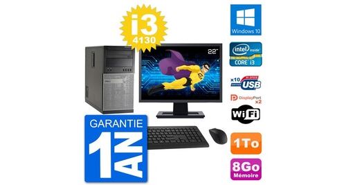 Pc tour dell 7020 ecran 22"" intel i3-4130 ram 8go disque 1to windows 10 wifi État correct N/A reconditionné disponible sur Fnac
