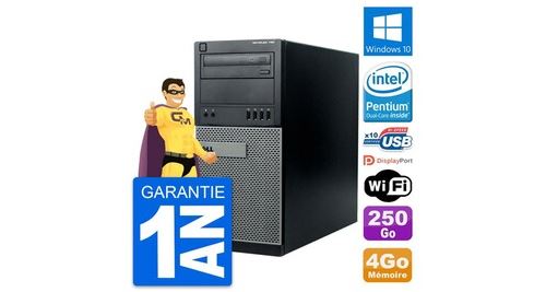 Pc tour dell optiplex 790 mt intel g630 ram 4go disque dur 250go windows 10 wifi État correct N/A reconditionné disponible sur Fnac