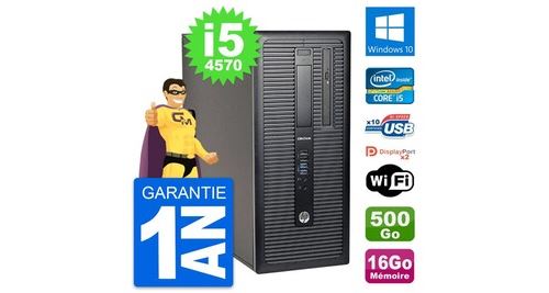Pc tour hp elitedesk 800 g1 intel i5-4570 ram 16go disque 500go windows 10 wifi État correct N/A reconditionné disponible sur Fnac