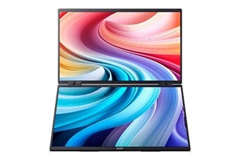 PD243Y Ebmiuux - PD3 Series - écran LCD - 23.8" - portable - 1920 x 1080 Full HD (1080p) @ 100 Hz - 250 cd/m² - 4 ms - HDMI, 2xUSB-C - haut-parleurs Bon état Acer reconditionné disponible sur Darty
