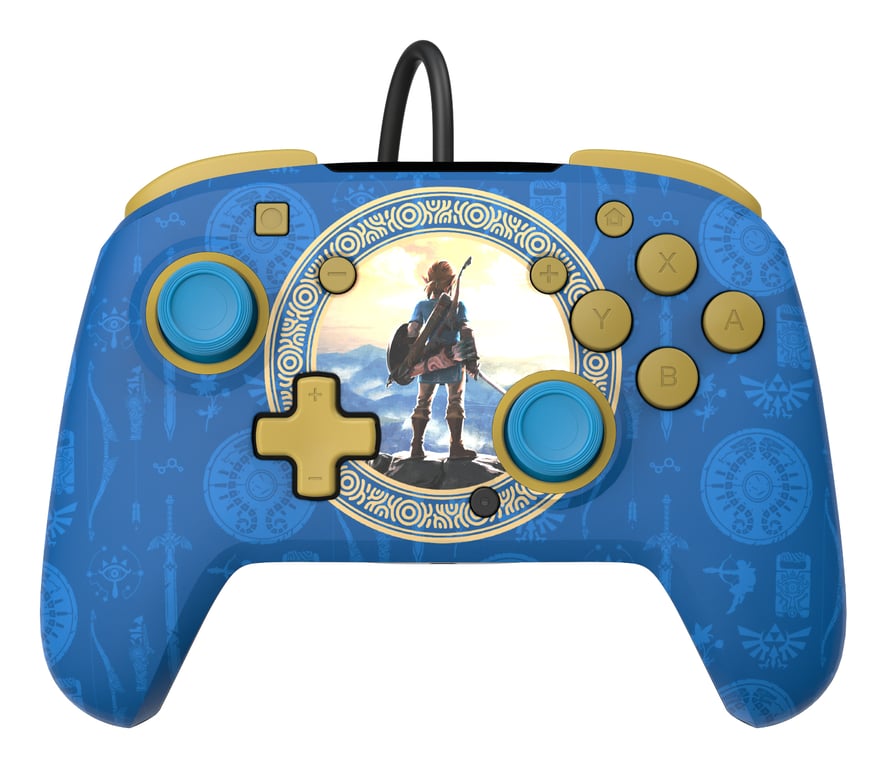 PDP Rematch: Hyrule Blue Bleu USB Manette de jeu Analogique/Numérique Nintendo Switch, Nintendo Switch Lite, Nintendo Switch OLED - Excellent état Parfait état reconditionné disponible sur Pixmania