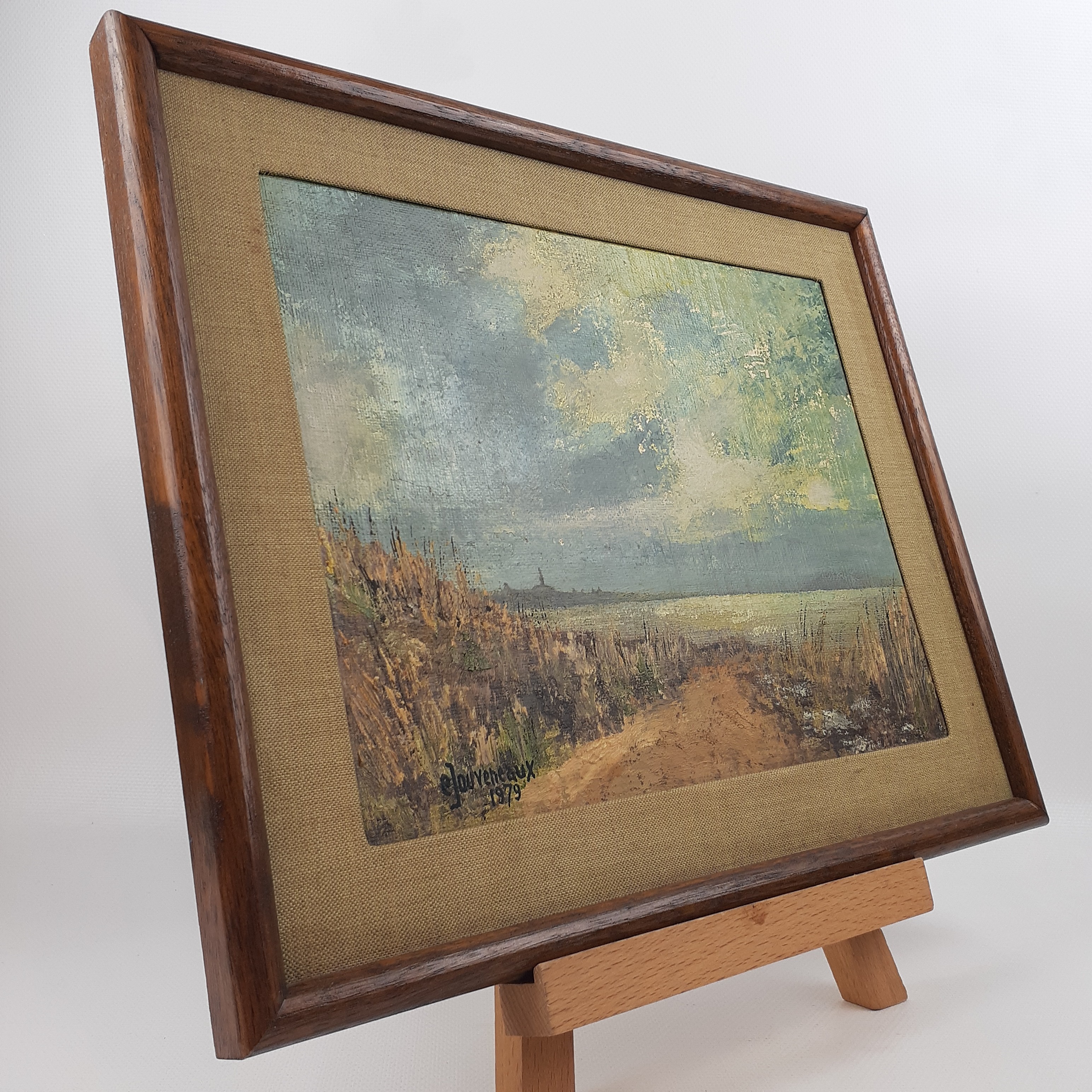 Voir photo 4 de Peinture huile sur panneau de particules - Jouvenaux 1979 Peinture huile sur panneau de particules - Jouvenaux 1979 Parfait état reconditionné photo 4