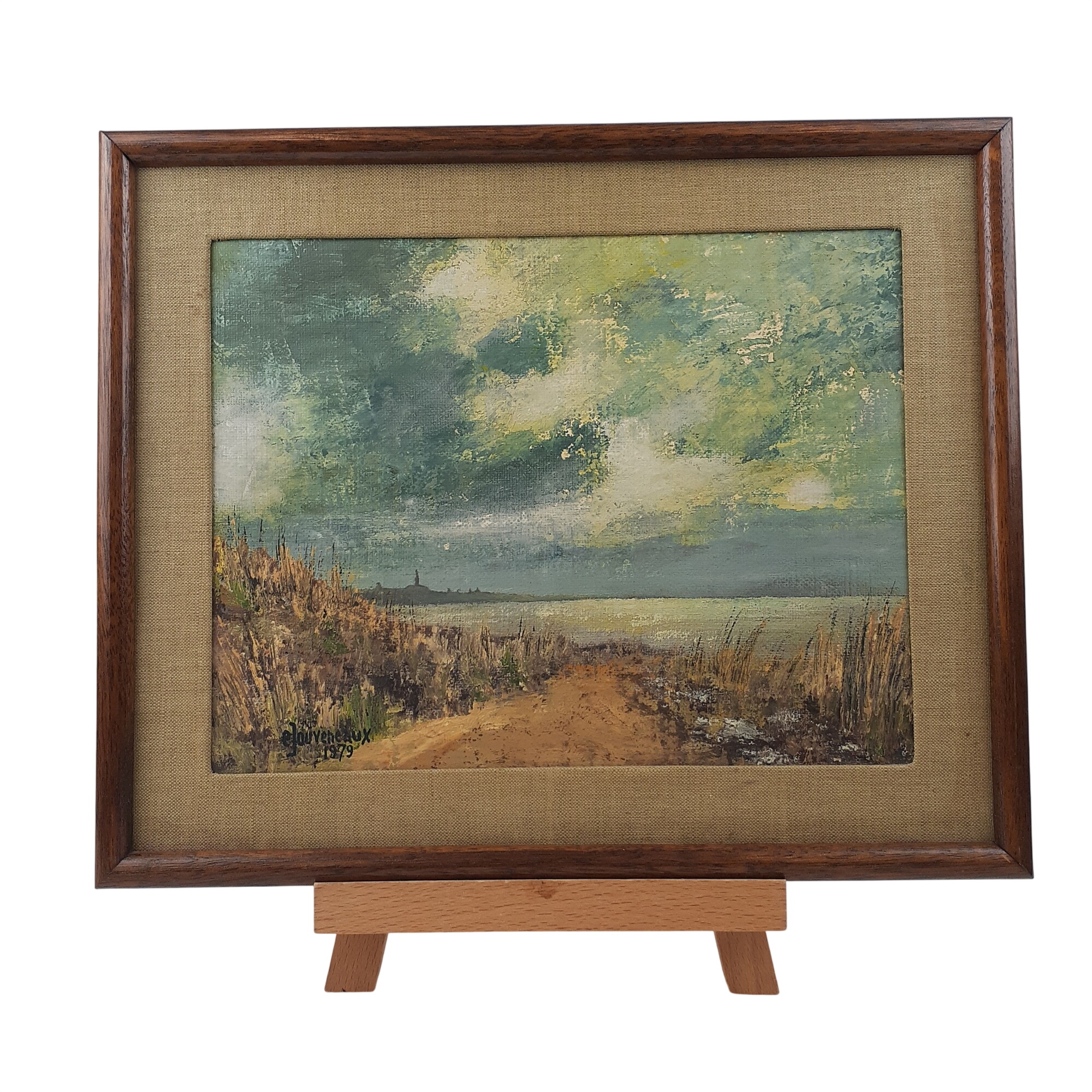 Peinture huile sur panneau de particules - Jouvenaux 1979 Parfait état - 125,00 € Peinture huile sur panneau de particules - Jouvenaux 1979 Parfait état reconditionné disponible sur Label Emmaüs