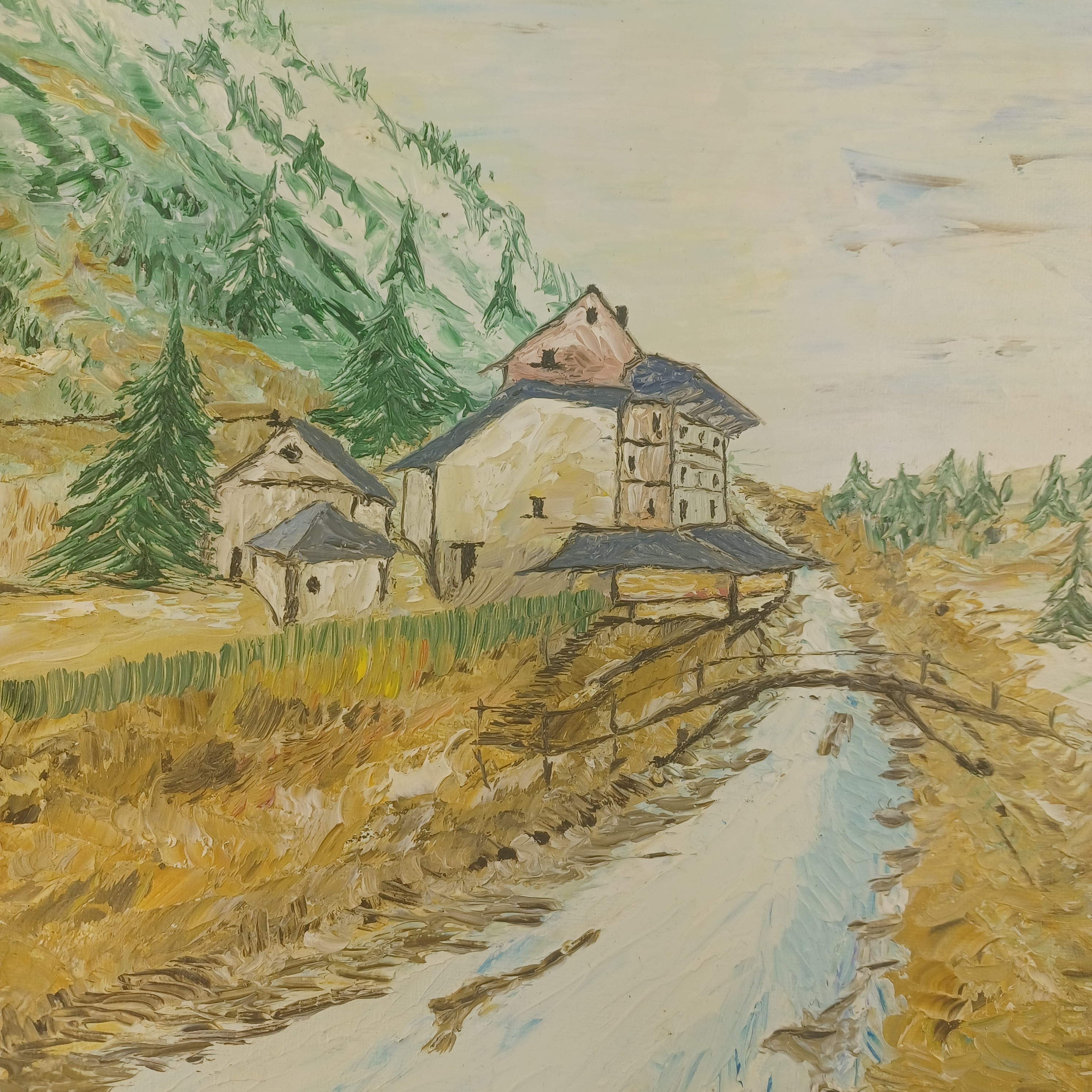 Voir photo 3 de Peinture sur toile de 2011 de Haute Savoie Peinture sur toile de 2011 de Haute Savoie Très bon état reconditionné photo 3