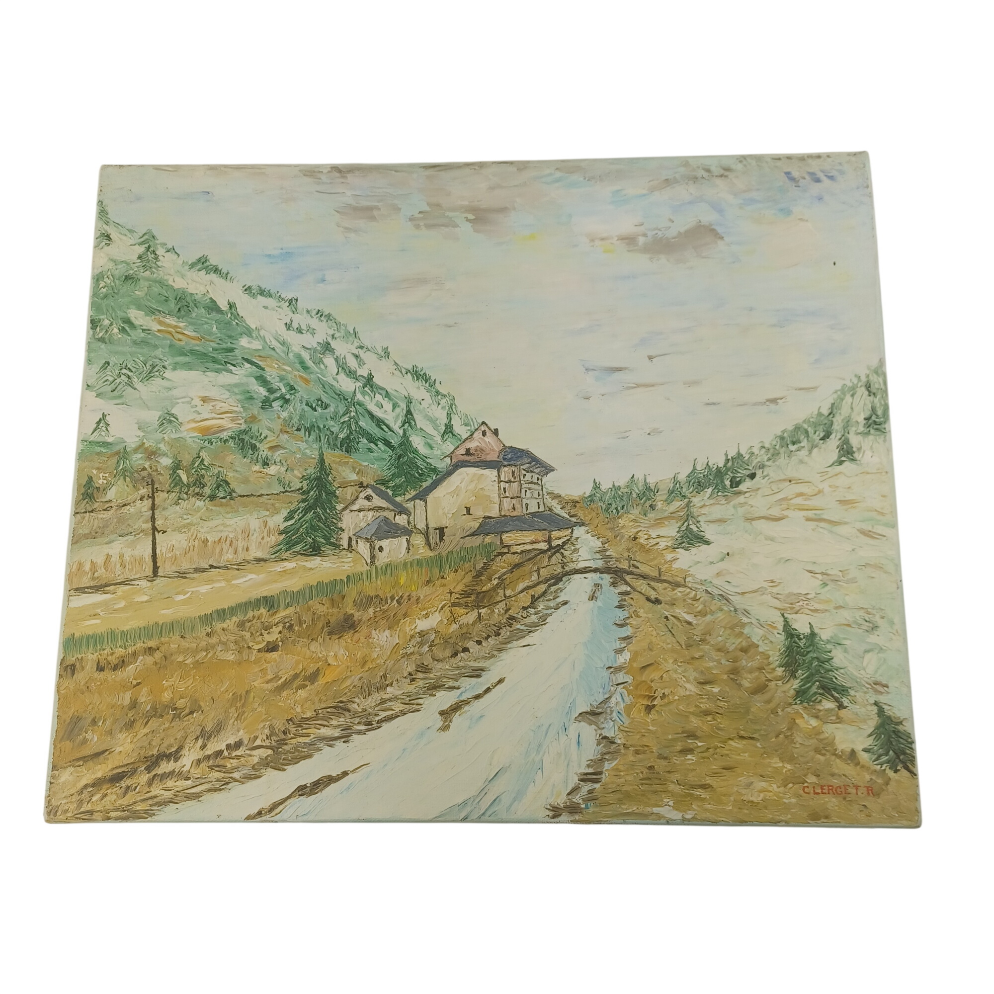 Peinture sur toile de 2011 de Haute Savoie Très bon état - 12,50 € Peinture sur toile de 2011 de Haute Savoie Très bon état reconditionné disponible sur Label Emmaüs