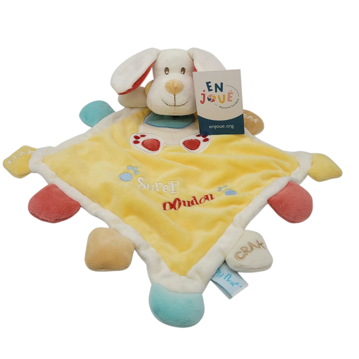 Acheter Peluche - Doudou Chien Plat Crak Super - Baby Nat - Dès la naissance. Bon état - 10,00 € Peluche - Doudou Chien Plat Crak Super - Baby Nat - Dès la naissance. Bon état reconditionné disponible sur Label Emmaüs