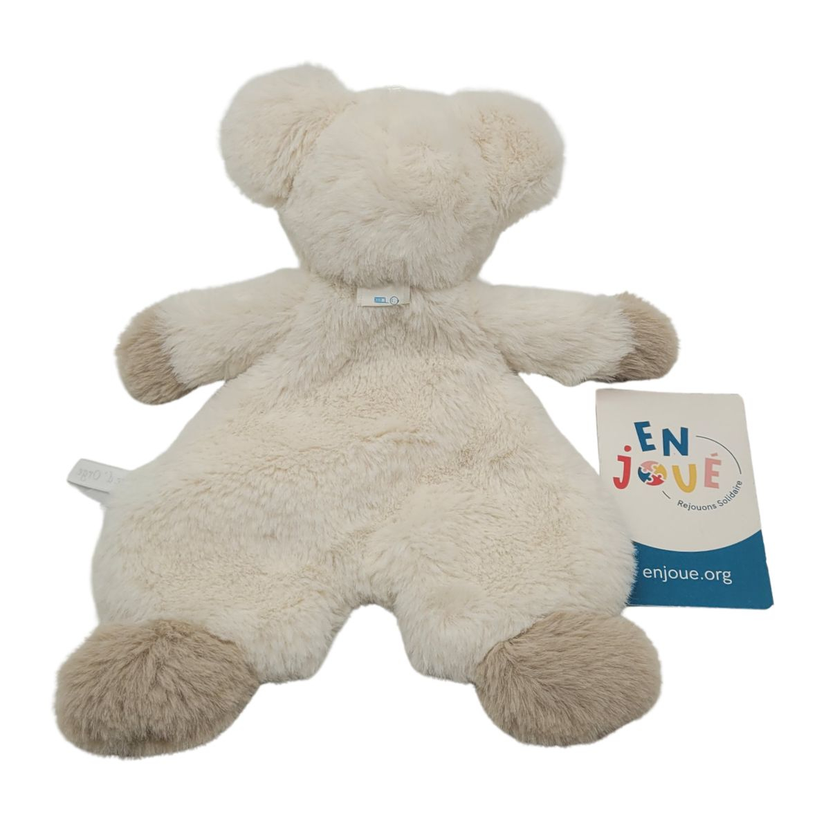 Voir photo 3 de Peluche - Doudou plat Souris blanc et marron 22 cm - Sucre d'Orge – Dès la naissance. Peluche - Doudou plat Souris blanc et marron 22 cm - Sucre d'Orge – Dès la naissance. reconditionné photo 3
