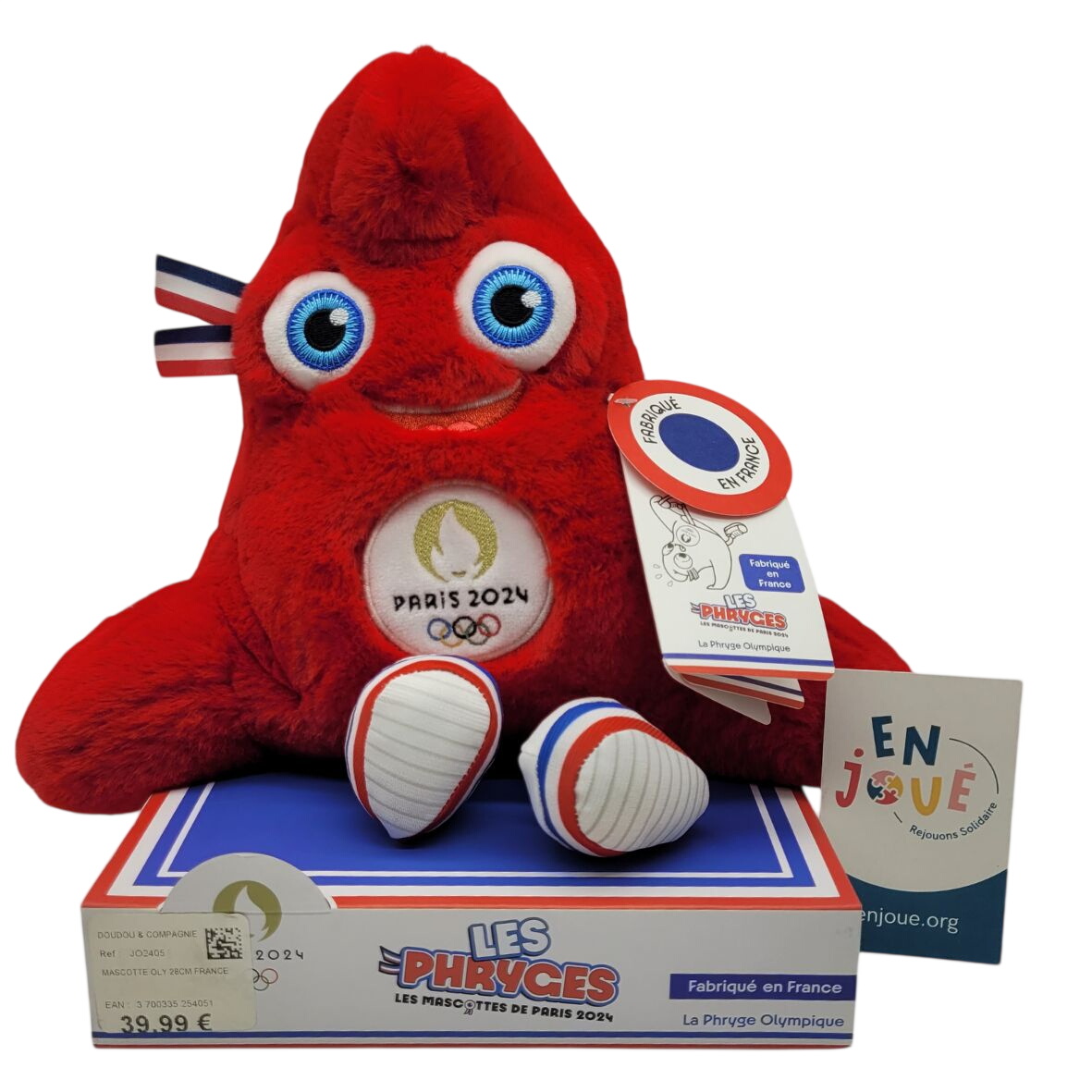 Peluche - Les Phryges Olympique Paris 2024 - Doudou et Compagnie. Parfait état - 20,00 € Peluche - Les Phryges Olympique Paris 2024 - Doudou et Compagnie. Parfait état reconditionné disponible sur Label Emmaüs
