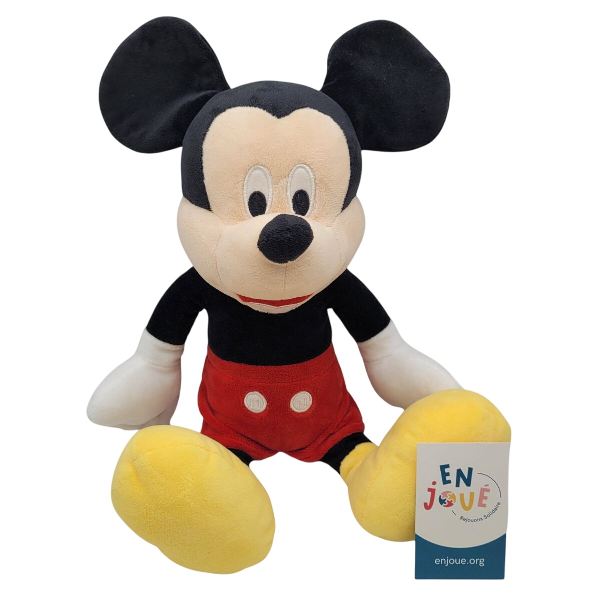 Peluche Mickey Mousse - Disney- 40cm des la naissance. Bon état - 10,00 € Peluche Mickey Mousse - Disney- 40cm des la naissance. Bon état reconditionné disponible sur Label Emmaüs