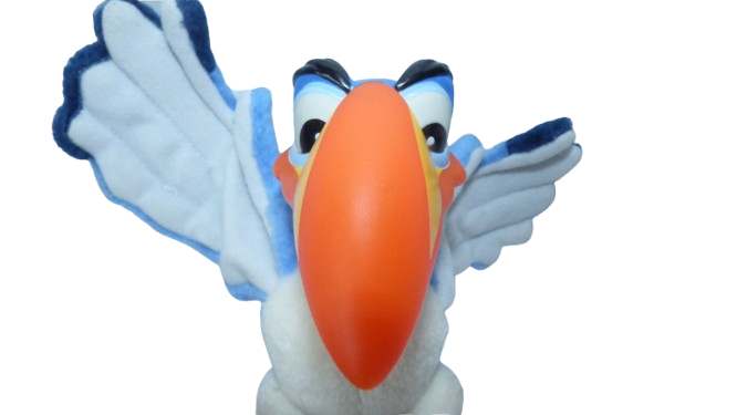 Voir photo 4 de Peluche Zazu, Disney - années 90 Peluche Zazu, Disney - années 90 Bon état reconditionné photo 4
