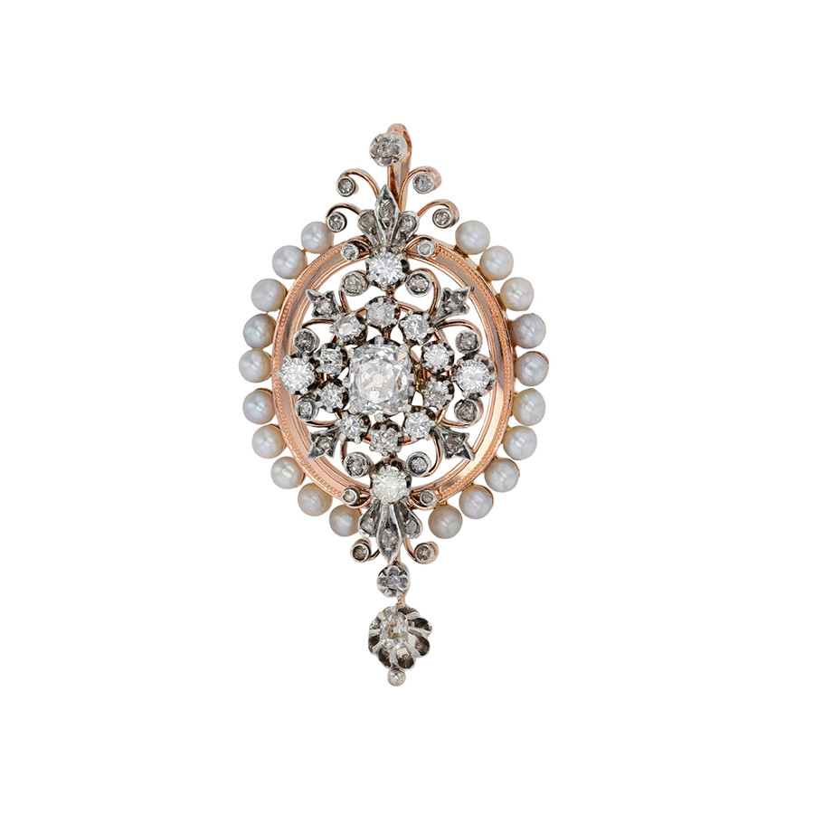 Pendentif ancien Parfait état - 3100,00 € Pendentif ancien Parfait état reconditionné disponible sur Gemme Les Bijoux