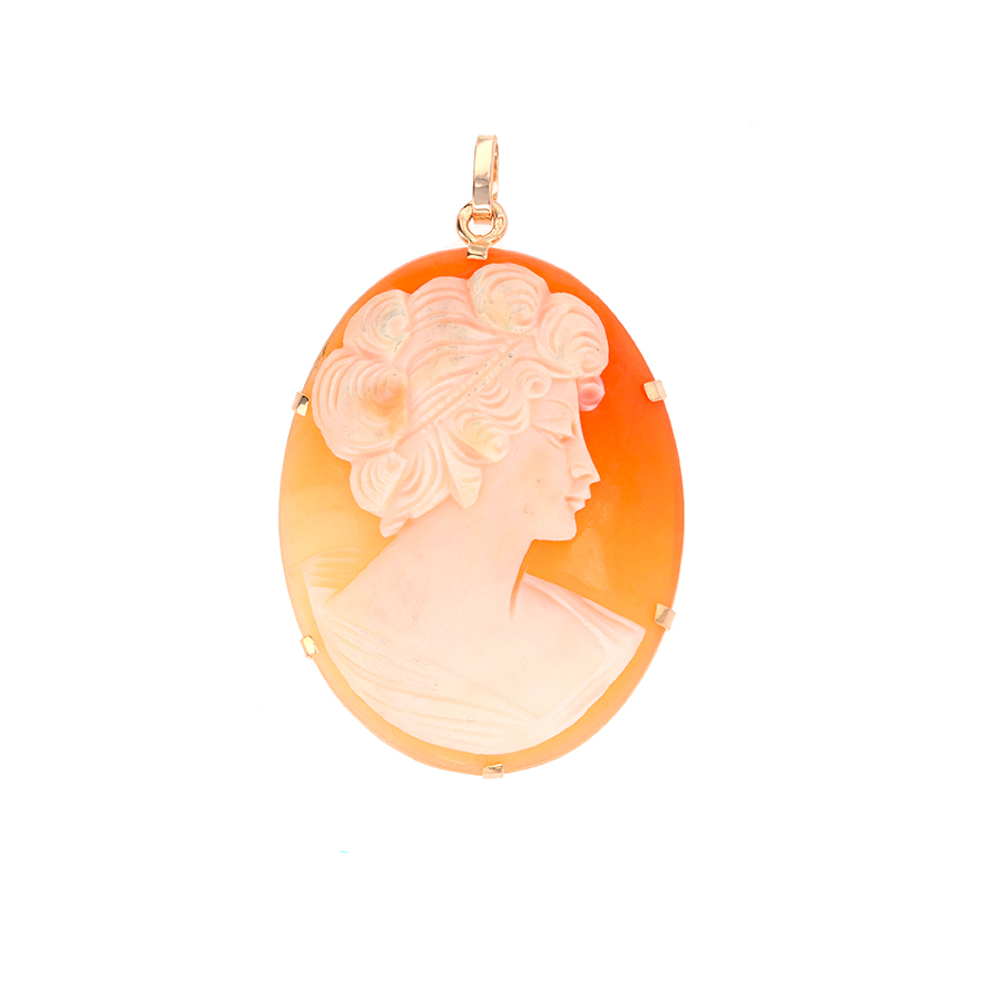 Pendentif Camée or Parfait état - 490,00 € Pendentif Camée or Parfait état reconditionné disponible sur Gemme Les Bijoux