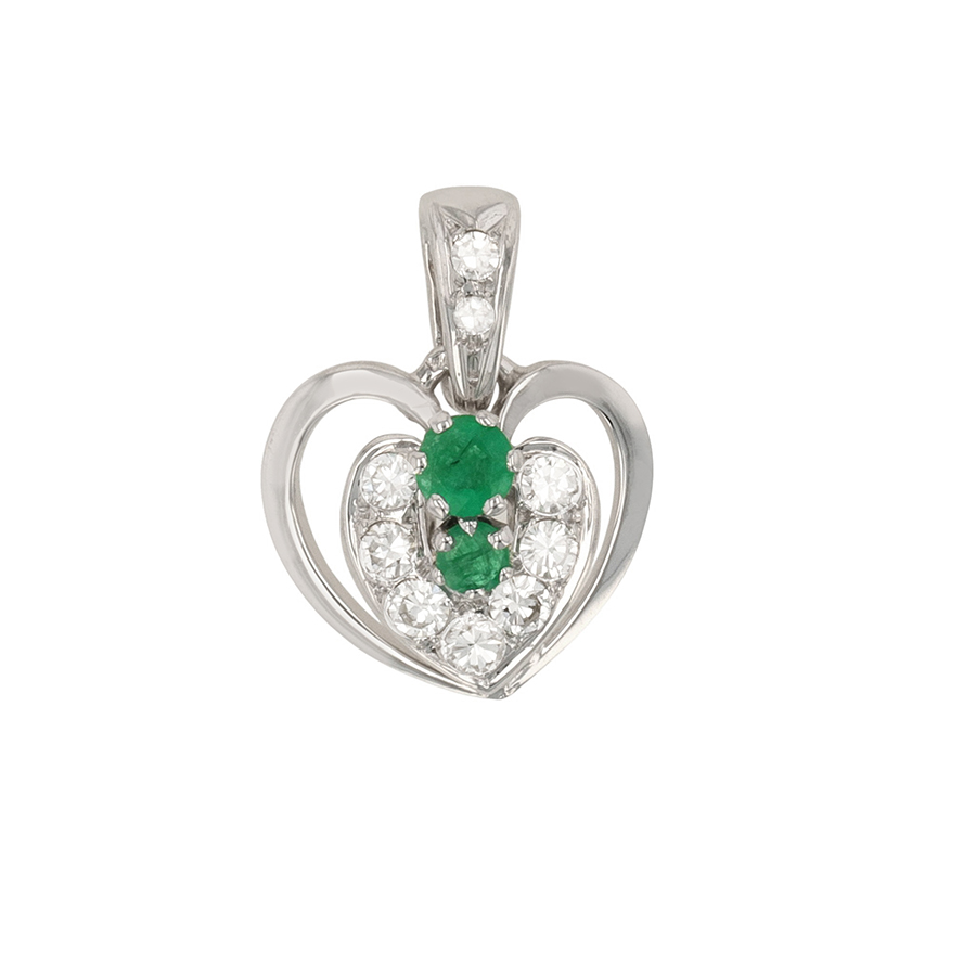Pendentif coeur Parfait état - 900,00 € Pendentif coeur Parfait état reconditionné disponible sur Gemme Les Bijoux