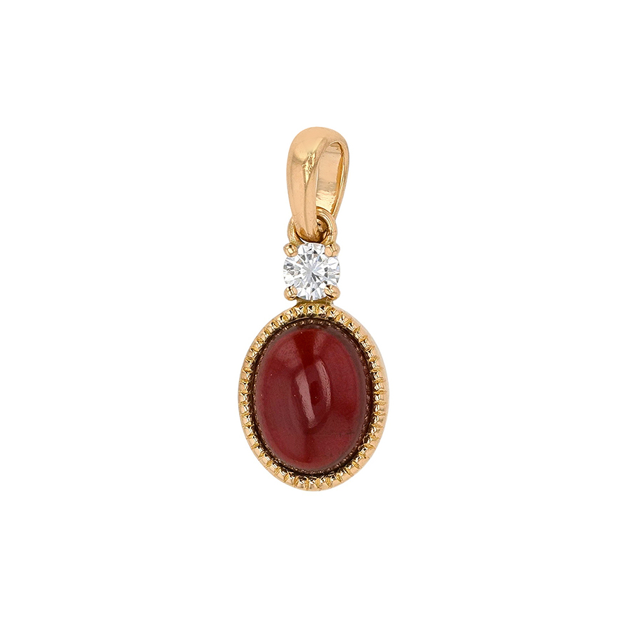 Pendentif grenat Parfait état - 1150,00 € Pendentif grenat Parfait état reconditionné disponible sur Gemme Les Bijoux