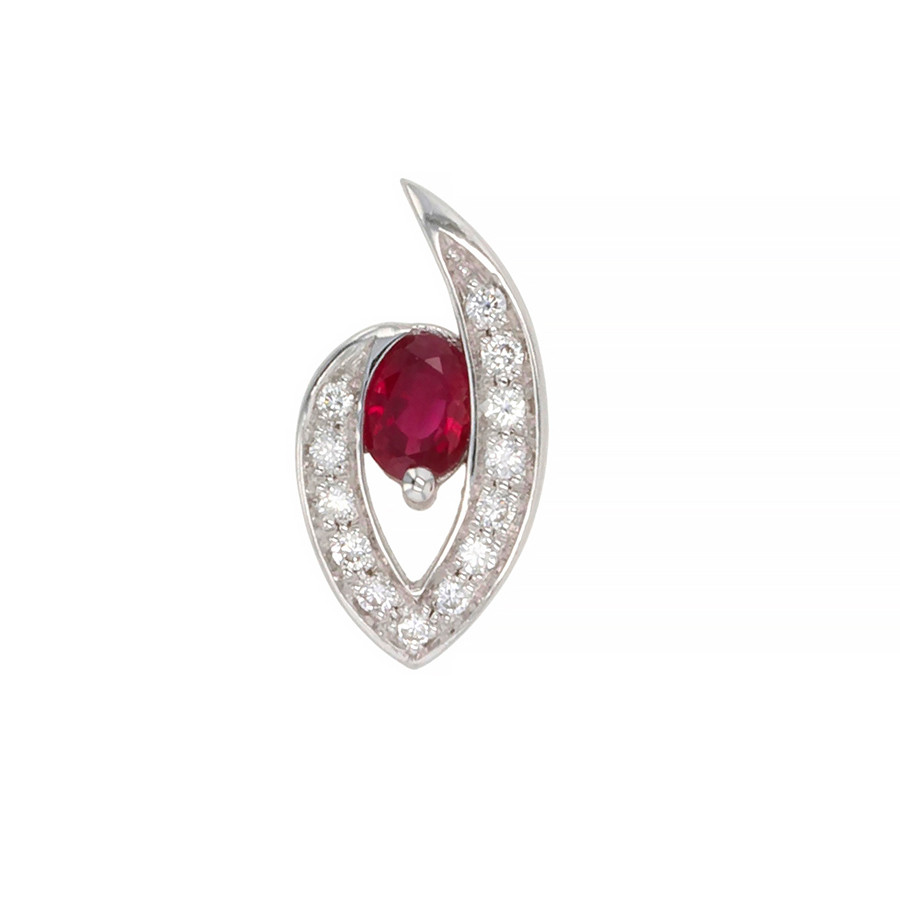 Pendentif rubis 0.45 Parfait état - 695,00 € Pendentif rubis 0.45 Parfait état reconditionné disponible sur Gemme Les Bijoux