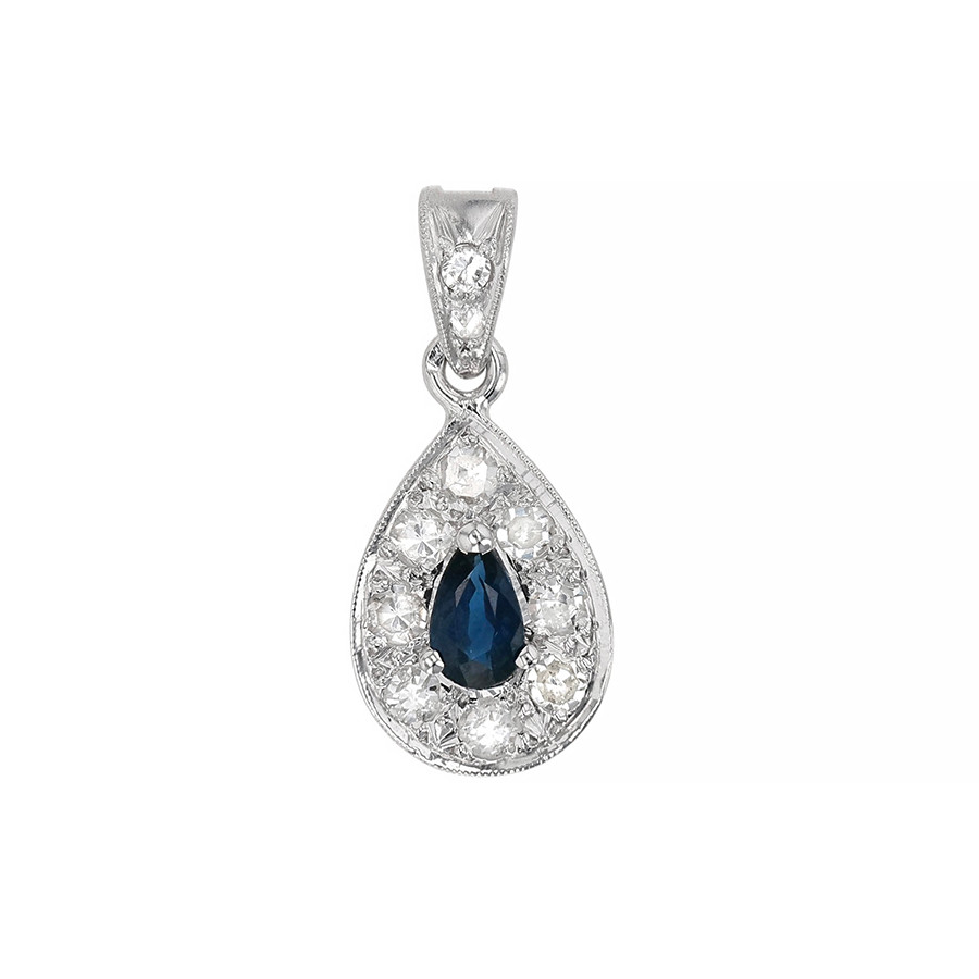 Pendentif saphir Parfait état - 400,00 € Pendentif saphir Parfait état reconditionné disponible sur Gemme Les Bijoux