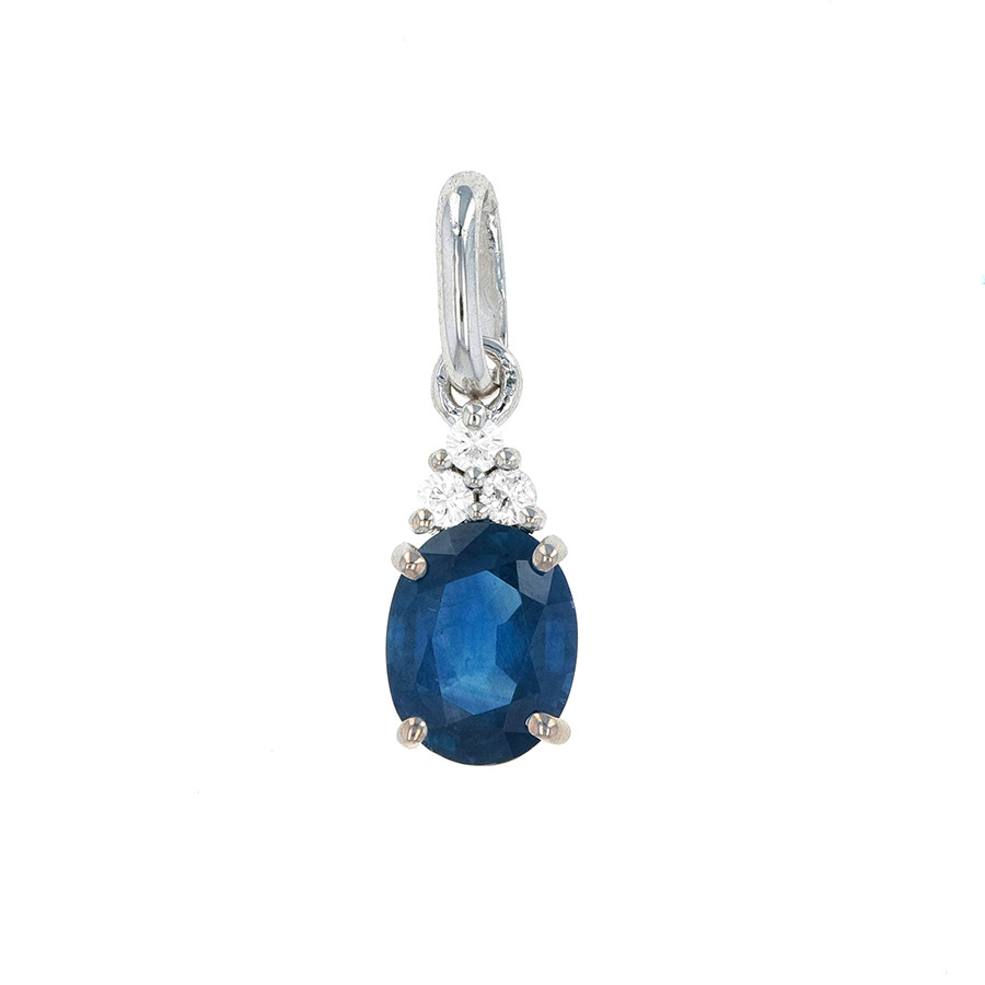 Pendentif saphir Parfait état - 1350,00 € Pendentif saphir Parfait état reconditionné disponible sur Gemme Les Bijoux