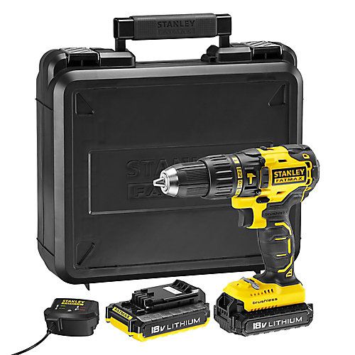 Perceuse à percussion sans fil Stanley brushless 18V Stanley Fatmax MCD628D2K État correct N/A reconditionné disponible sur Fnac