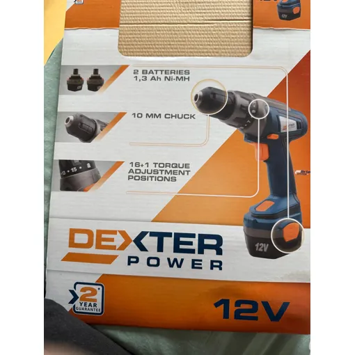 Perceuse sans fil DEXTER POWER 12 V 1.3 Ah Bon état reconditionné disponible sur Rakuten
