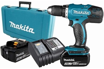 Perceuse visseuse 18V - - avec 2 batteries 18V 3.0Ah - chargeur - coffret - DDF453SFE Très bon état Makita reconditionné disponible sur Darty