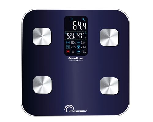 Pèse-personne connecté Little Balance Cardio X4 USB-R Bleu Marine État correct N/A reconditionné disponible sur Fnac