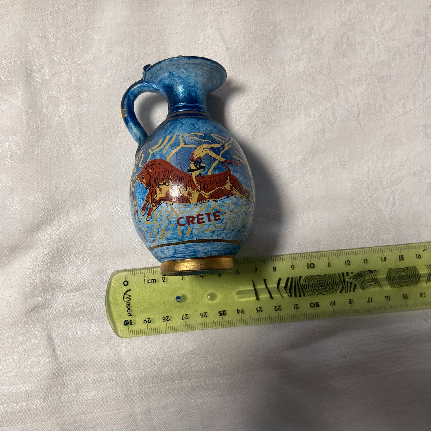 Voir photo 7 de Petit flacon en céramique bleue - objet souvenir en provenance de Crête Petit flacon en céramique bleue - objet souvenir en provenance de Crête Très bon état reconditionné photo 7