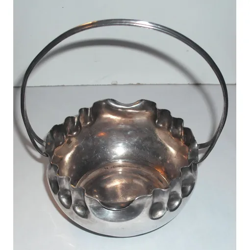 Petit Panier A Sucre En Metal Argente Avec Poincon Bon état reconditionné disponible sur Rakuten