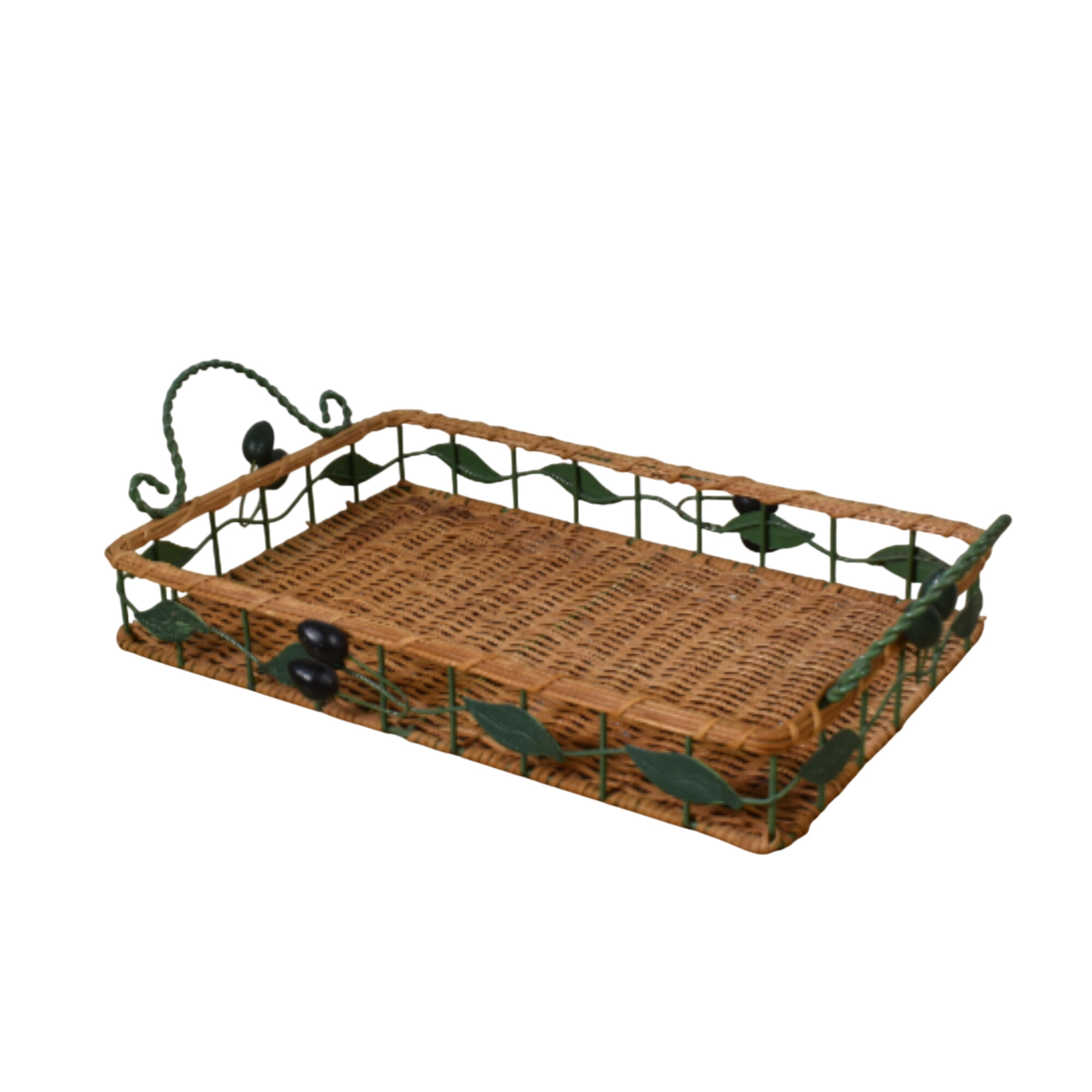 Acheter Petit pateau en osier, décoré État correct - 10,00 € Petit pateau en osier, décoré État correct reconditionné disponible sur Label Emmaüs