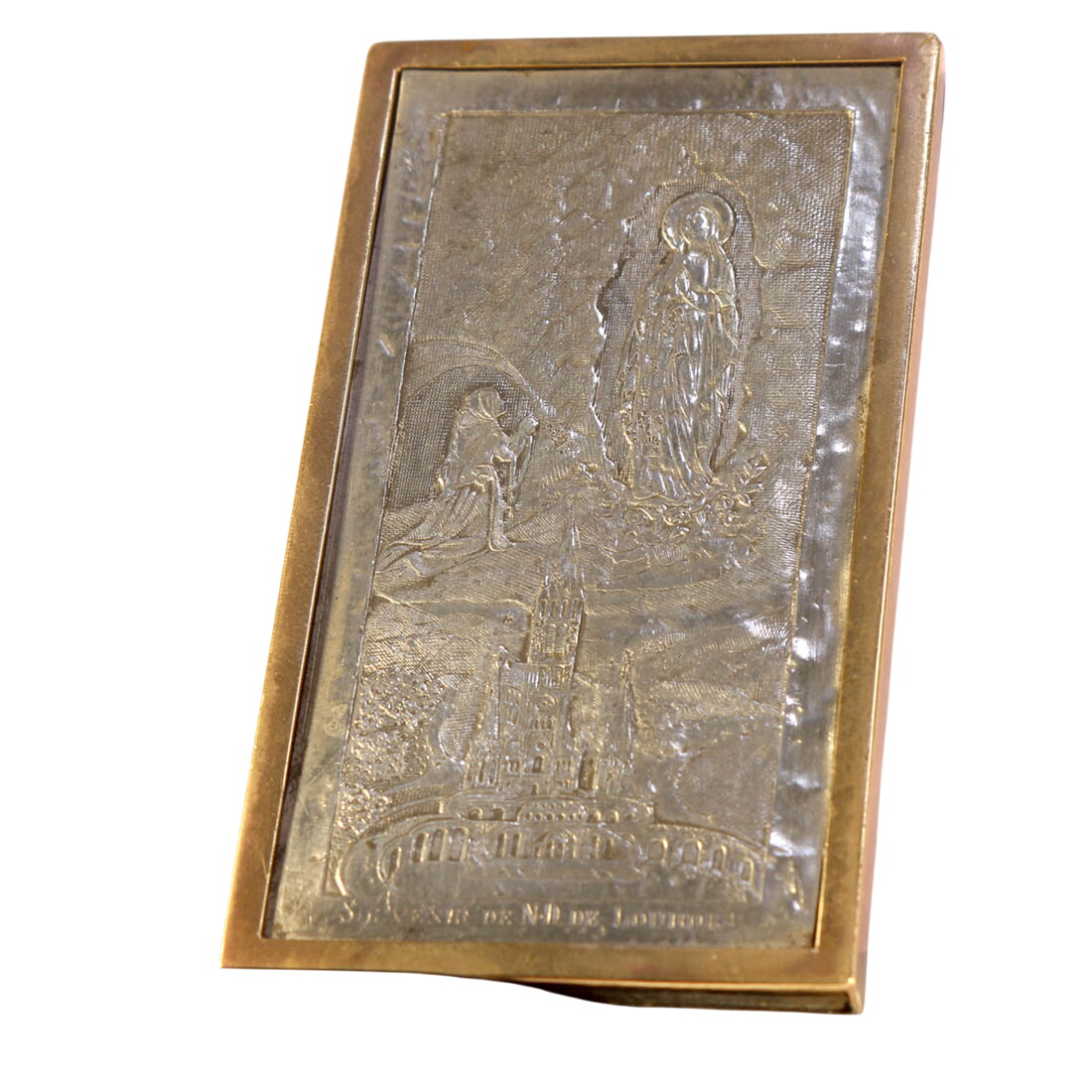 Petit tableau religieux en métal Bon état - 28,00 € Petit tableau religieux en métal Bon état reconditionné disponible sur Label Emmaüs