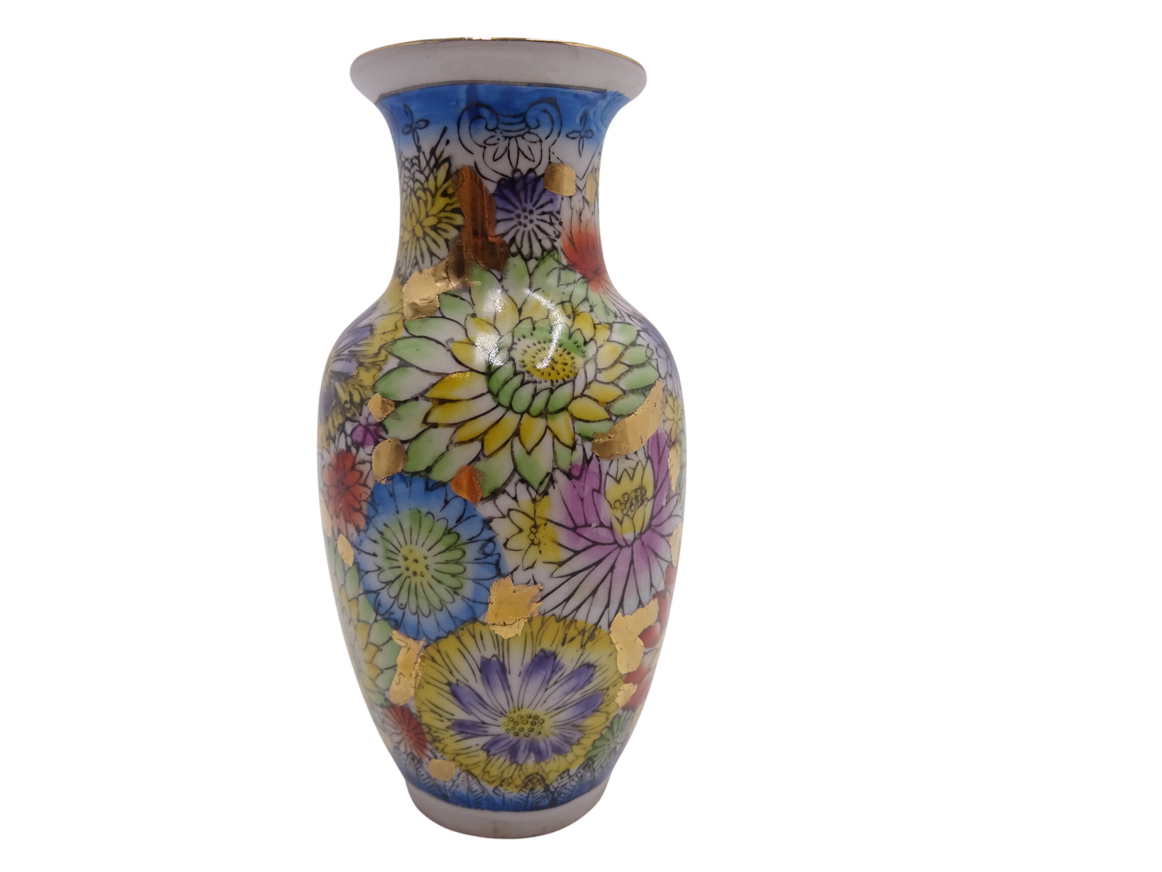 Petit vase en porcelaine "mille fleurs" État correct - 12,00 € Petit vase en porcelaine "mille fleurs" État correct reconditionné disponible sur Label Emmaüs