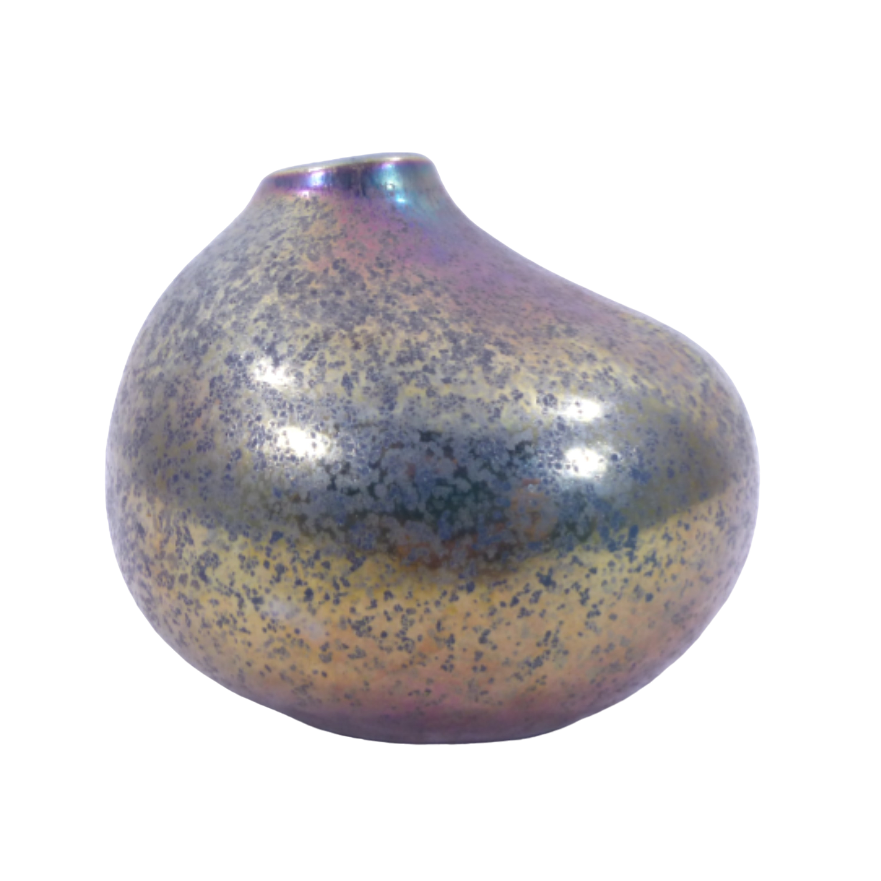 Petit vase en verre irisé / Style Art Déco Bon état - 50,00 € Petit vase en verre irisé / Style Art Déco Bon état reconditionné disponible sur Label Emmaüs