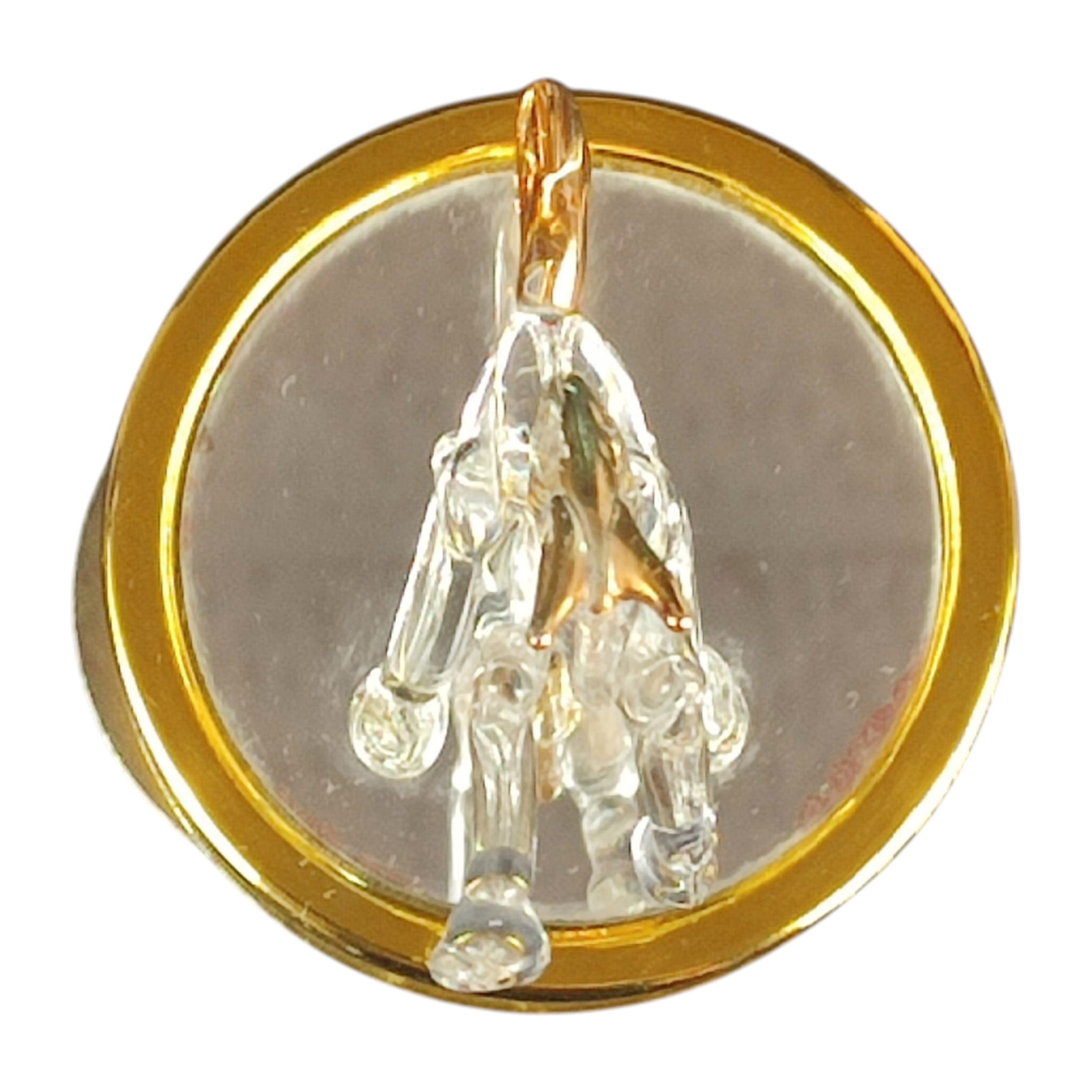 Voir photo 6 de Petite boîte à musique vintage – Sculpture de cheval cambré en verre – Support en métal doré et miroirs – Mélodie « Le Lac des cygnes » Petite boîte à musique vintage – Sculpture de cheval cambré en verre – Support en métal doré et miroirs – Mélodie « Le Lac des cygnes » Bon état reconditionné photo 6