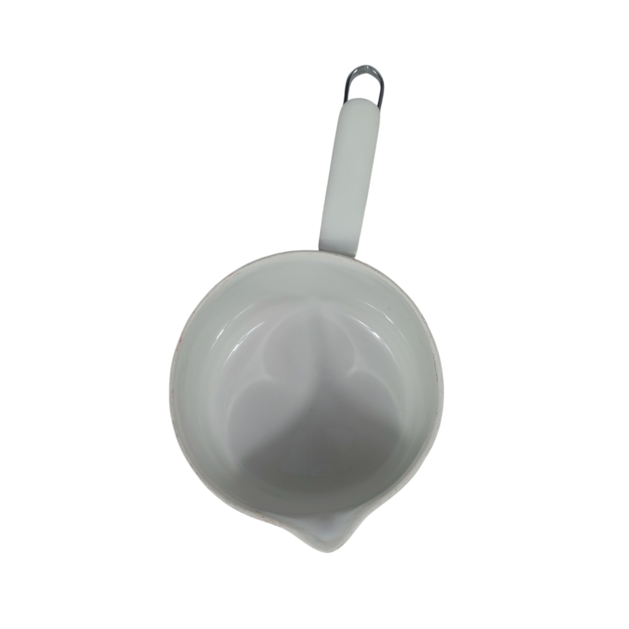 Voir photo 2 de Petite casserole en porcelaine Aluminite Frugier Petite casserole en porcelaine Aluminite Frugier État correct reconditionné photo 2