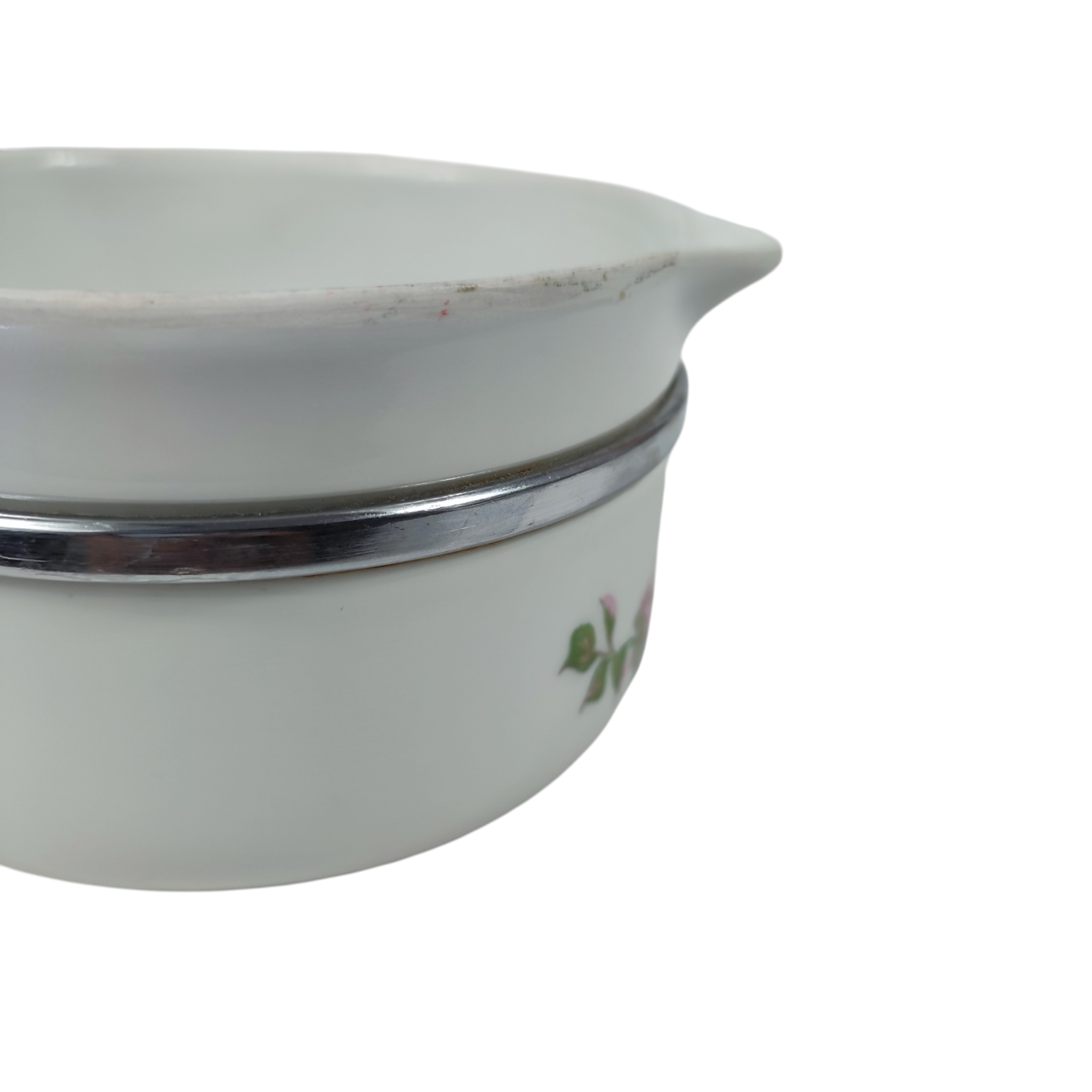 Voir photo 5 de Petite casserole en porcelaine Aluminite Frugier Petite casserole en porcelaine Aluminite Frugier État correct reconditionné photo 5