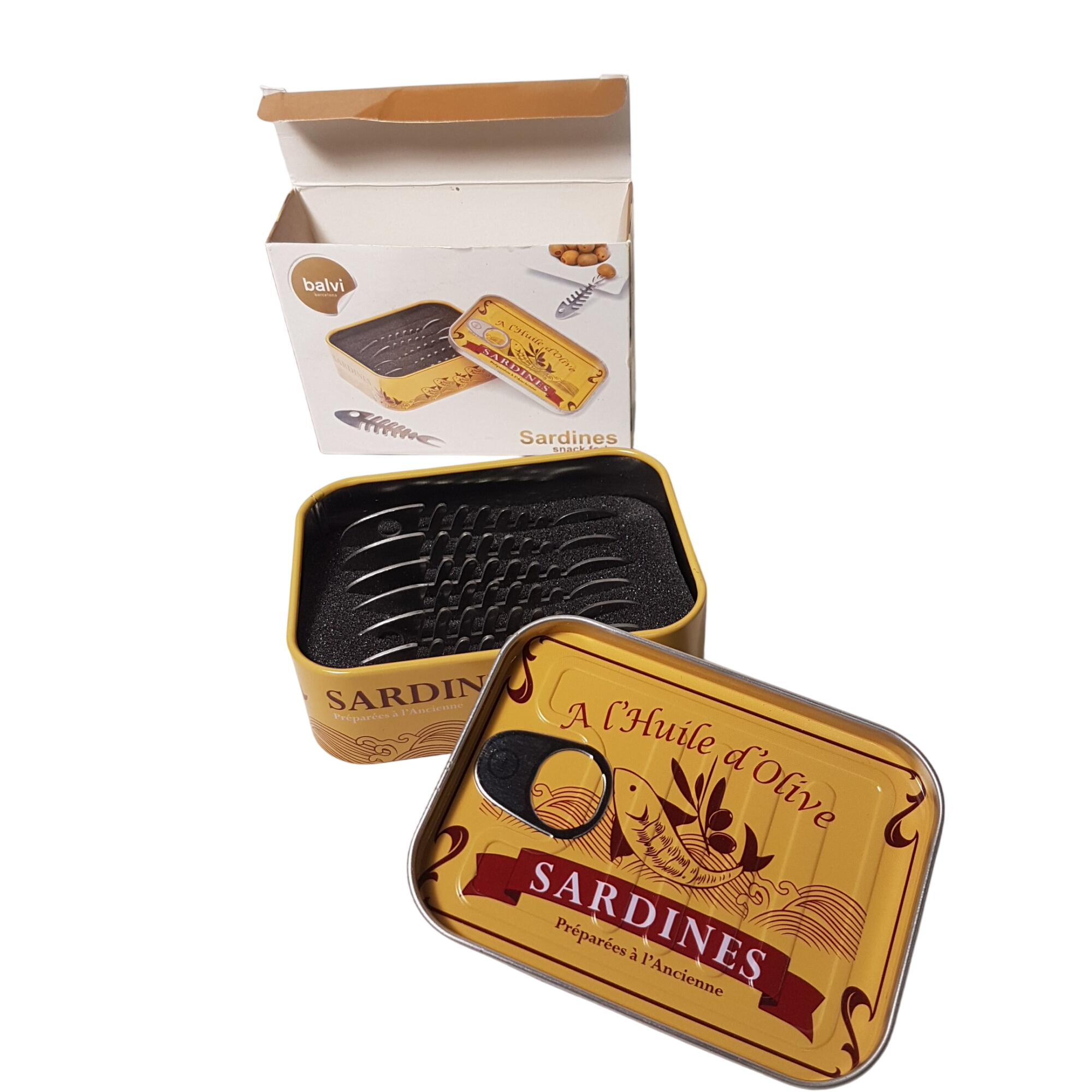 Acheter Petites fourchettes apéritives en forme de sardine Parfait état - 11,00 € Petites fourchettes apéritives en forme de sardine Parfait état reconditionné disponible sur Label Emmaüs