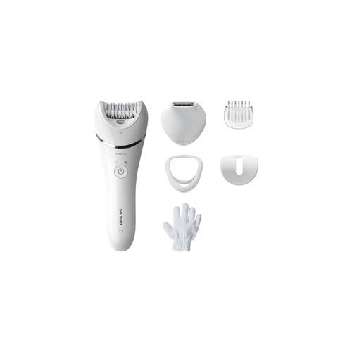 PHILIPS BRE715/00 - Epilateur électrique Serie 8000 - 100% étanche - 6 accessoires État correct Philips reconditionné disponible sur Fnac