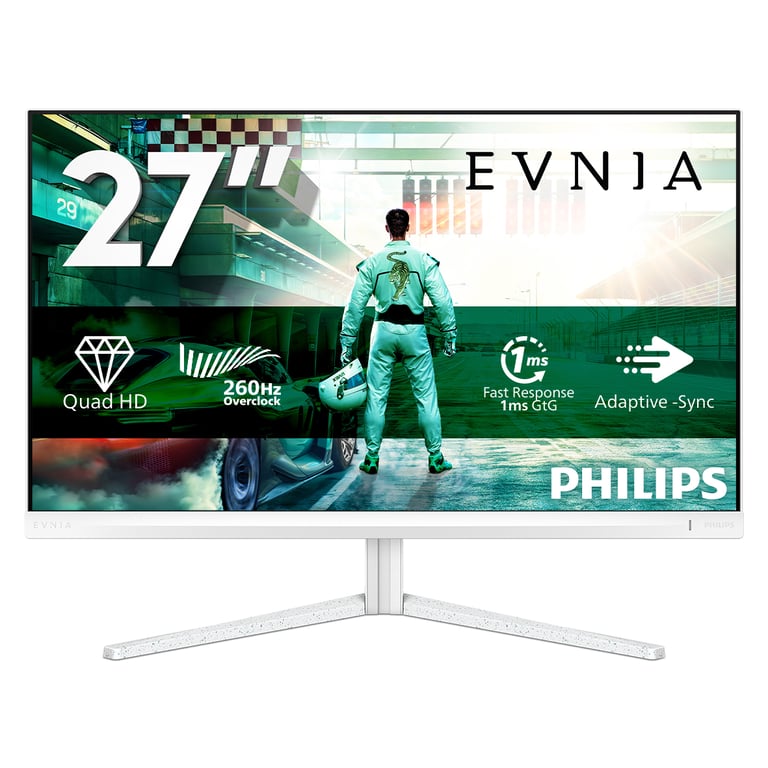 Philips Evnia 27M2N3501PA/00 écran plat de PC 68,6 cm (27 ) 2560 x 1440 pixels Quad HD LCD Blanc - Excellent état Parfait état Philips reconditionné disponible sur Pixmania