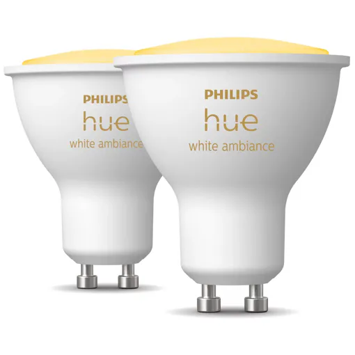 Philips Hue White Ambiance Gu10 - Spot Connecté - (Pack De 2) Bon état reconditionné disponible sur Rakuten