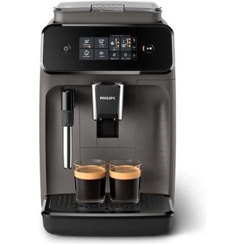 Philips Series 1200 EP1224 - Machine à café automatique avec mousseur à lait - 15 bar - gris cachemire État correct reconditionné disponible sur Fnac