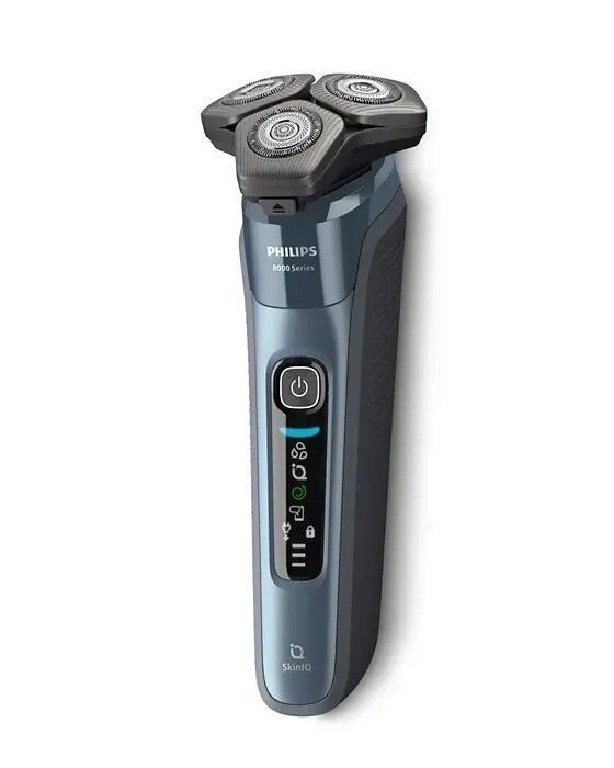 Philips Shaver Series 8000 Rasoir électrique pour rasage à sec et humide bleu/gris Parfait état Philips reconditionné disponible sur Refurbed | Dero