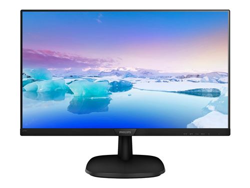 Philips V-line 273V7QJAB - Écran LED - 27" - 1920 x 1080 Full HD (1080p) @ 60 Hz - IPS - 250 cd/m² - 1000:1 - 5 ms - HDMI. VGA. DisplayPort - haut-parleurs - noir. noir texturé - pour exone go Business 1570 II. 1790; go Expert 1775. 1785 II; go Worksta État correct Philips reconditionné disponible sur Fnac