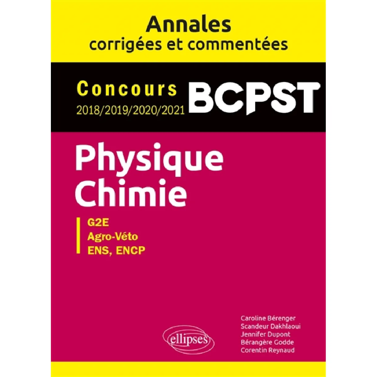 Acheter Physique chimie G2E, Agro-Véto, ENS, ENCP : concours BCPST 2018, 2019, 2020, 2021 : annales corrigées et commentées État correct - 14,39 € Physique chimie G2E, Agro-Véto, ENS, ENCP : concours BCPST 2018, 2019, 2020, 2021 : annales corrigées et commentées État correct N/A (Il ne s'agit pas d'une marque reconditionné disponible sur Rue du Commerce Seconde Vie