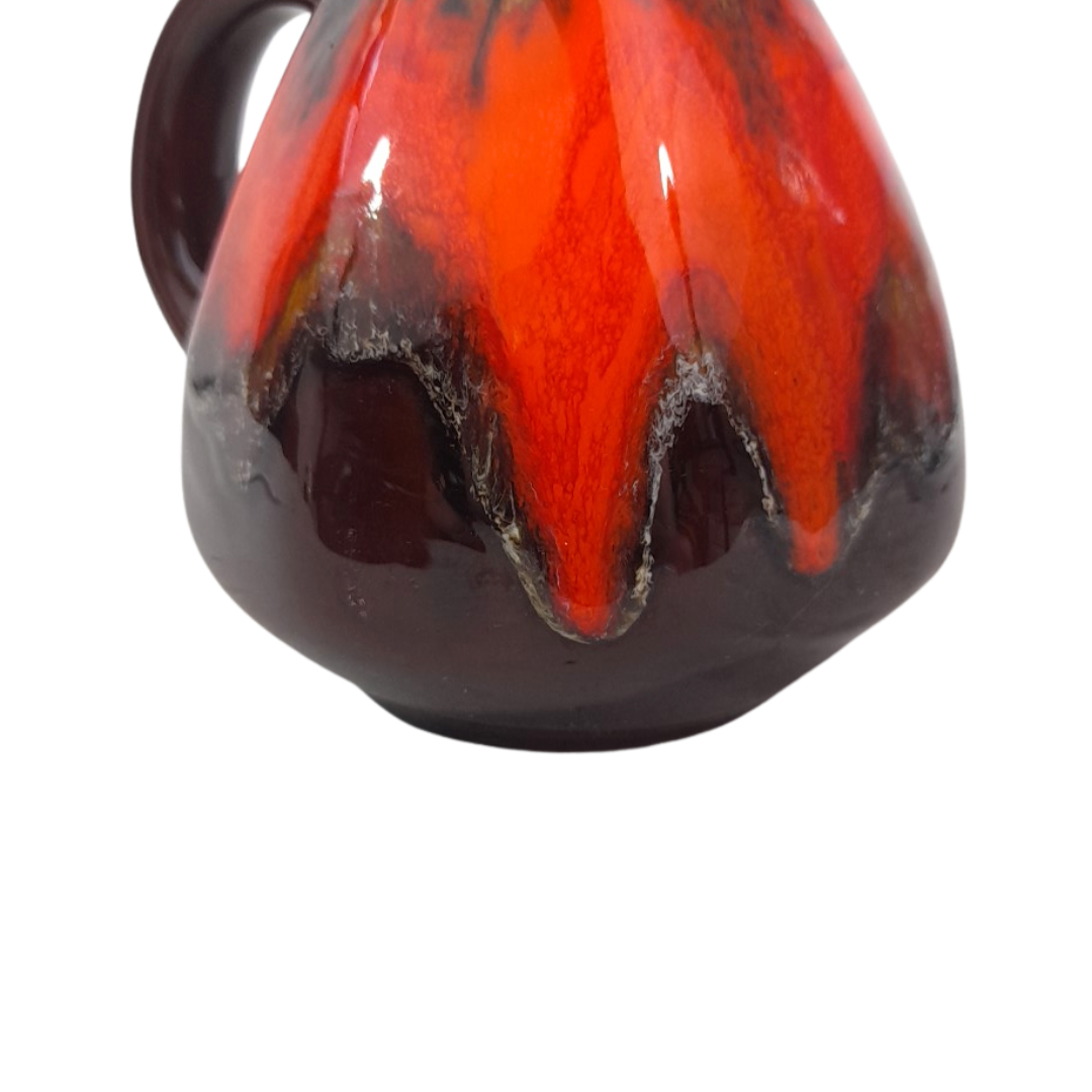 Voir photo 7 de Pichet / Broc vintage en Céramique émaillée "Écume de mer" – Rouge lave et marron Pichet / Broc vintage en Céramique émaillée "Écume de mer" – Rouge lave et marron Très bon état reconditionné photo 7