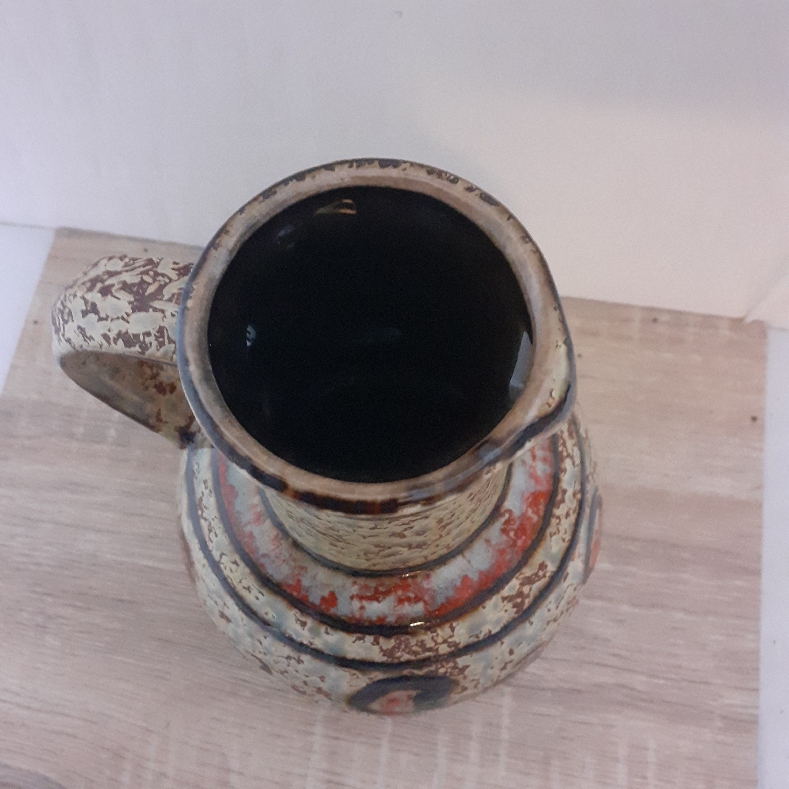 Voir photo 3 de Pichet, cruche, vase en céramique émaillé en parfait état. Pichet, cruche, vase en céramique émaillé en parfait état. Très bon état reconditionné photo 3